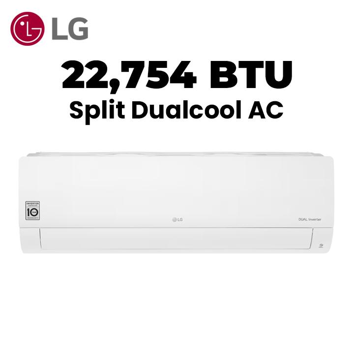 LG Split Air Conditioner, DUALCOOL, WiFi, 22,042 BTU | I27TNC