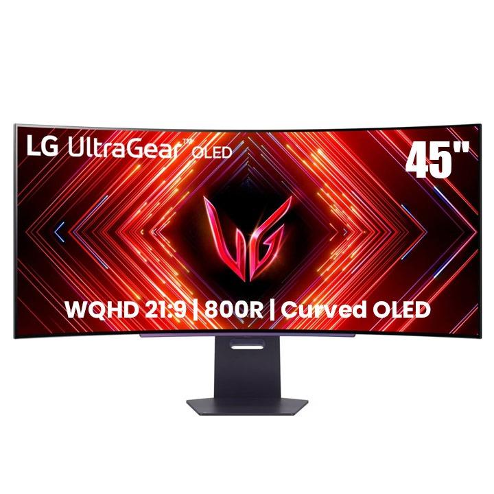 LG 45'' UltraGear WQHD (3440 x 1440) 21:9 800R OLED curved gaming monitor | 45GS95QE-B