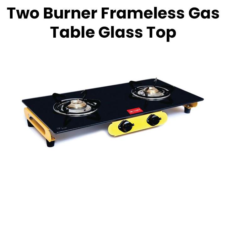 Mr. Light Mr. GB2567GS Two Burner Frameless Gas Table Glass Top