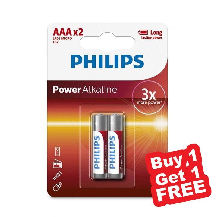 Philips Power Alkaline AAA 2-Blister | LR03P2B/97