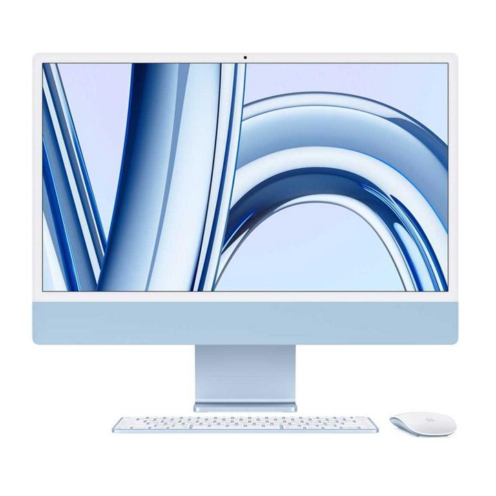 Apple iMac With Retina 24-Inch 4.5K Display M3 Chip with 8-core CPU and 10-core GPU / 8GB / 256GB SSD Blue (MQRQ3AB/A)