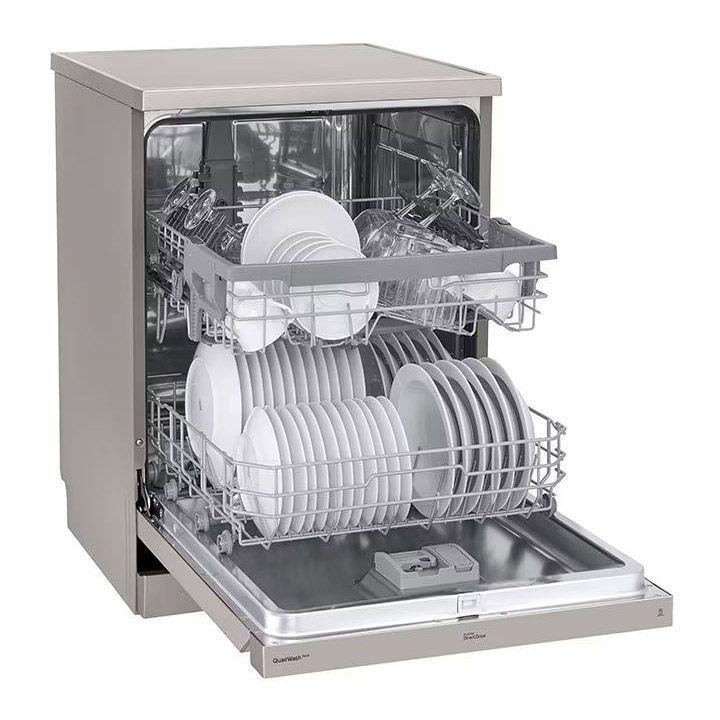 LG Dishwasher with 8 Programs + 14 Place Settings Platinum Silver (DFC435FP)