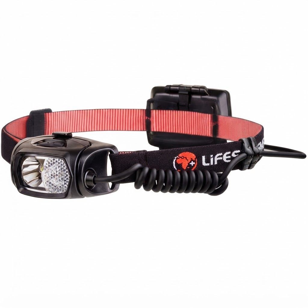 Lifesystems Intensity 220 Head Torch, 220 Lumens LED Headlamp with Sliding Diffuser and Red Light for Camping and Hiking
