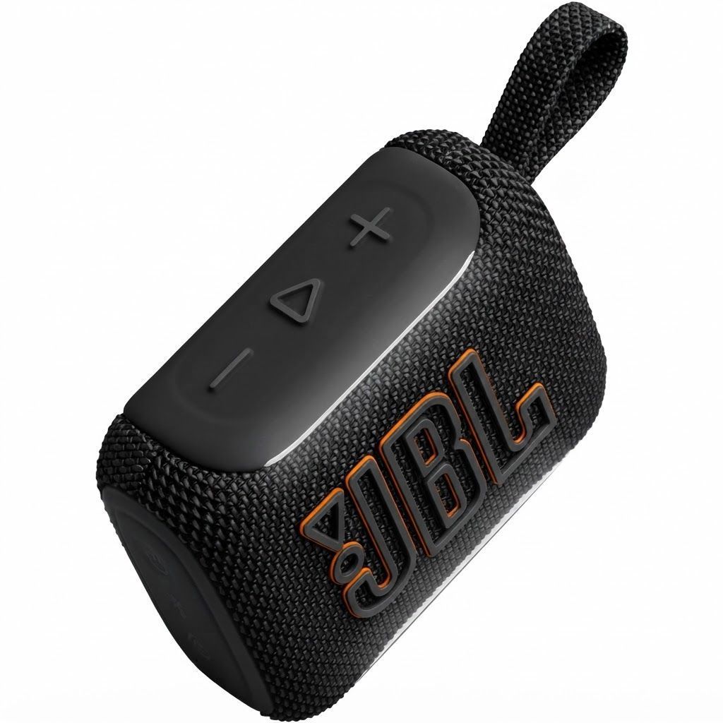 JBL Go 5 Ultra-Portable Bluetooth Speaker, IP68 Waterproof & Dustproof, 10H Playtime, Ambient Edge Lighting | Black