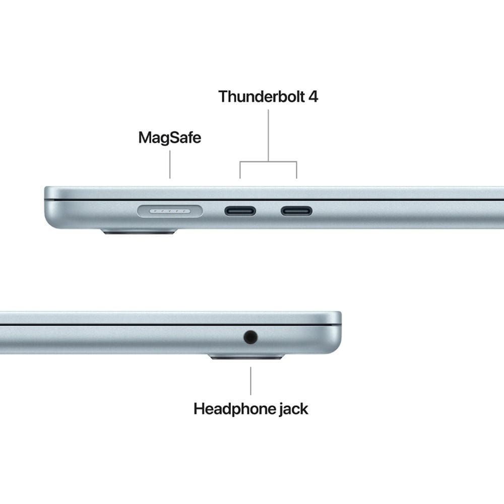 Apple MacBook Air 13-inch Laptop, M5 Chip, 10-Core CPU & 10-Core GPU, 24GB RAM, 1TB SSD, Liquid Retina Display | Sky Blue - MDHK4AB/A