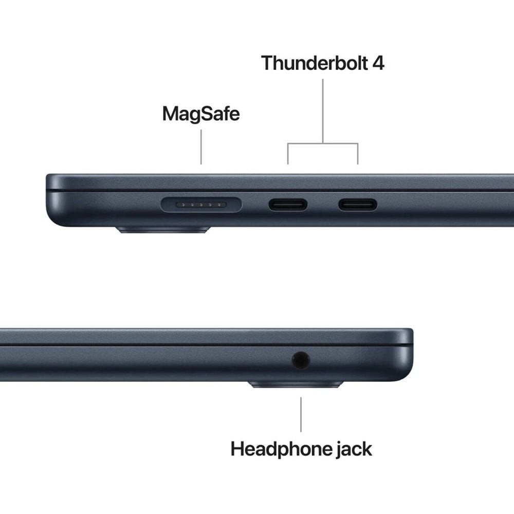 Apple MacBook Air 15-inch Laptop, M5 Chip, 10-Core CPU & 10-Core GPU, 16GB RAM, 1TB SSD, Liquid Retina Display | Midnight - MDVK4AB/A
