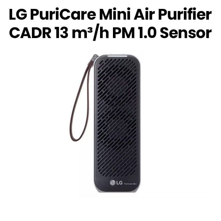 LG PuriCare Mini Air Purifier, Clean And Reliable Air, 4 Color Smart Display, Dual Inverter Motor - Black - AP151MBA1