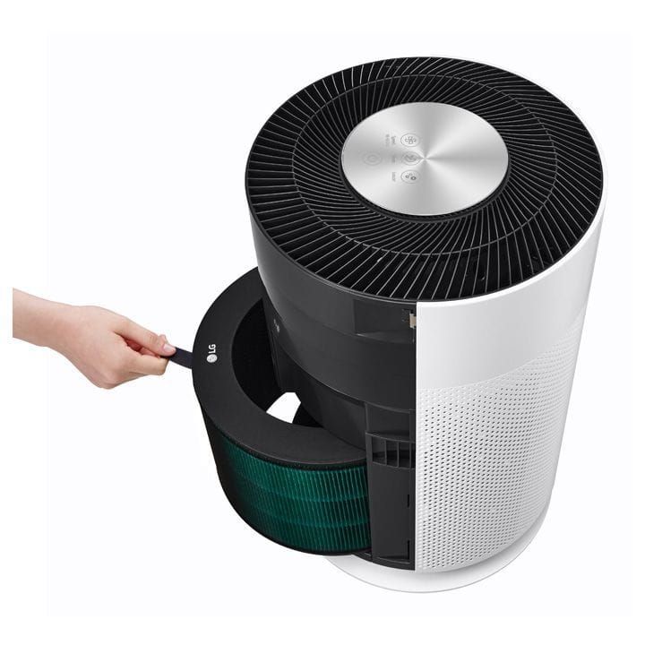LG PuriCare 360 Air Purifier Hit, Multi Filtration System, Compact Design, Wi-Fi Enabled - White - AS60GHWG0 | Open Piece - A Grade
