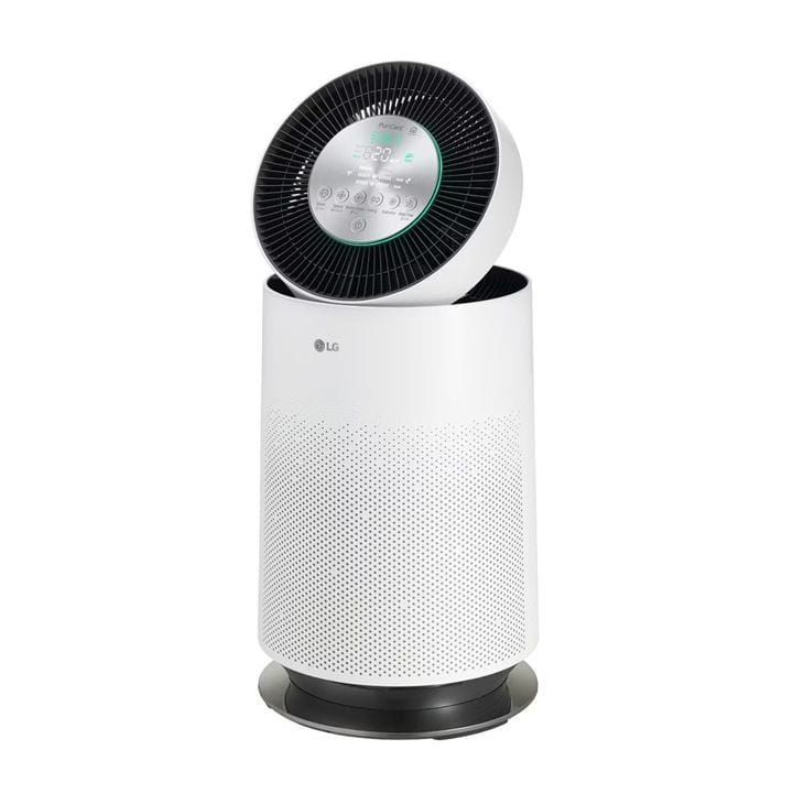 LG PuriCare 360° Air Purification And Clean Booster 61.2m², Anti-bacterial Nano-ions, H13 HEPA - White - AS65GDWH0