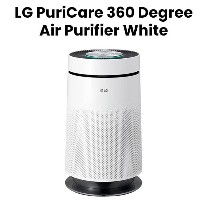 LG PuriCare 360° Air Purification And Clean Booster 61.2m², Anti-bacterial Nano-ions, H13 HEPA - White - AS65GDWH0