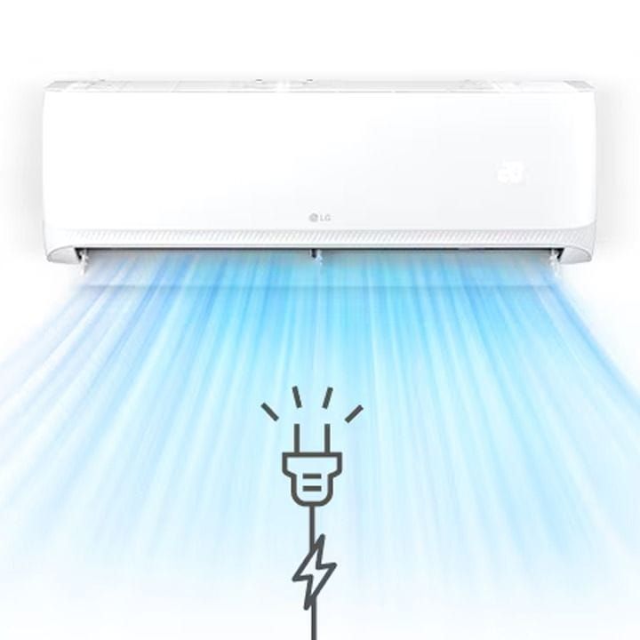 LG 1.5 Ton Split Air Conditioner With Rotary Compressor Wi-Fi 18,063 BTU, Smart ThinQ™, Fast Cooling, Auto Swing, Smart Diagnosis, Dual Sensing - White - T18ZCA