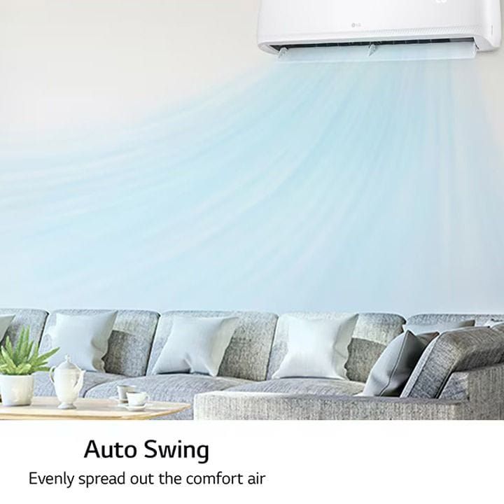 LG 2.5 Ton Split Air Conditioner With Rotary Compressor 26,276 BTU, Gold Fin™, Fast Cooling, Long Distance Airflow, Quiet Mode, Dual Sensing - White - T30ZCA
