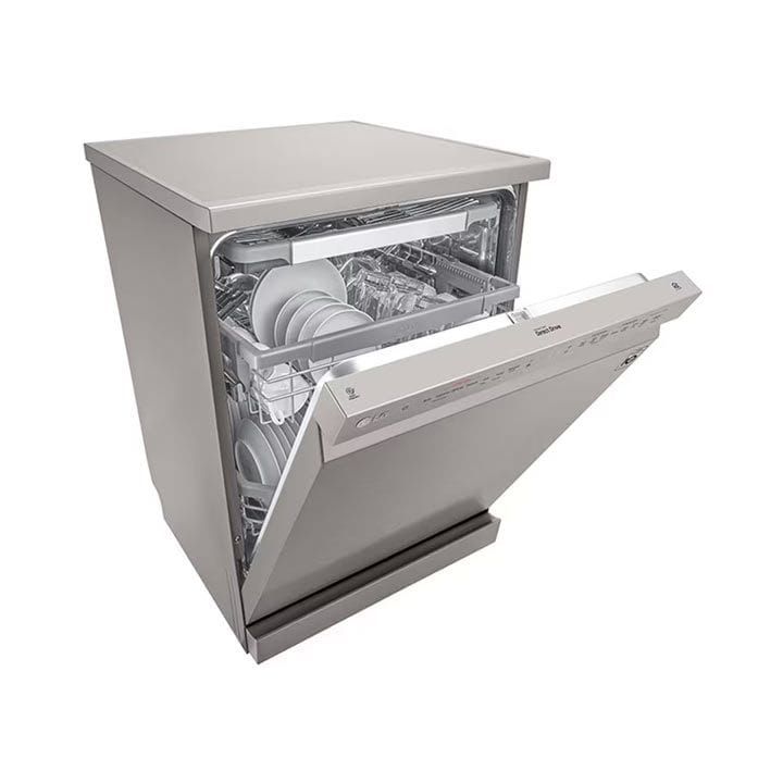 LG DFB425FP QuadWash Steam Dishwasher, 14 Place Settings, EasyRack Plus, Inverter Direct Drive, ThinQ