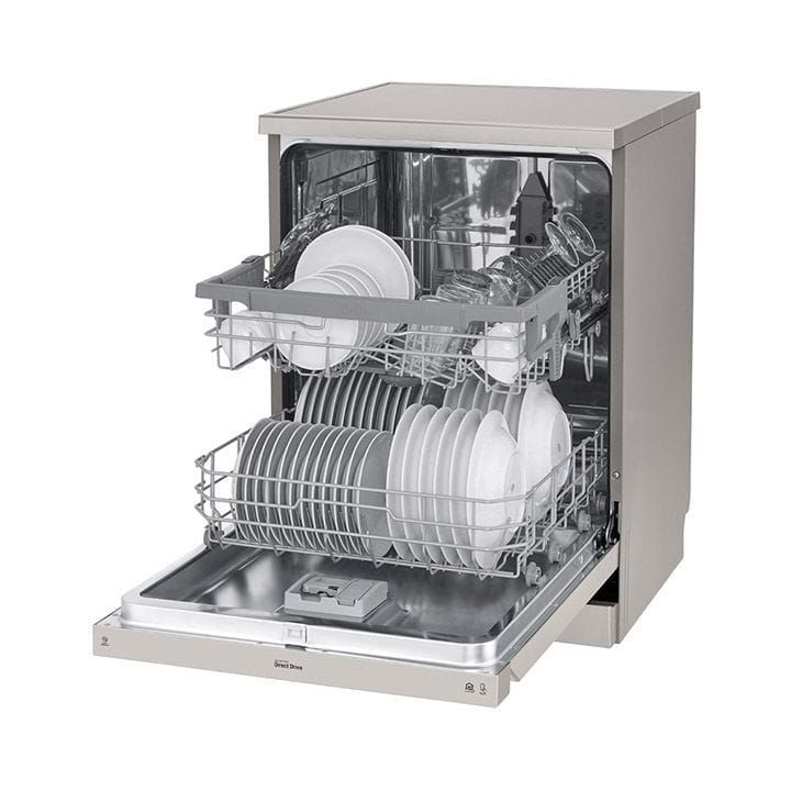 LG QuadWash 14 Place Settings, EasyRack Plus, Inverter Direct Drive, ThinQ Dishwasher | DFB512FP
