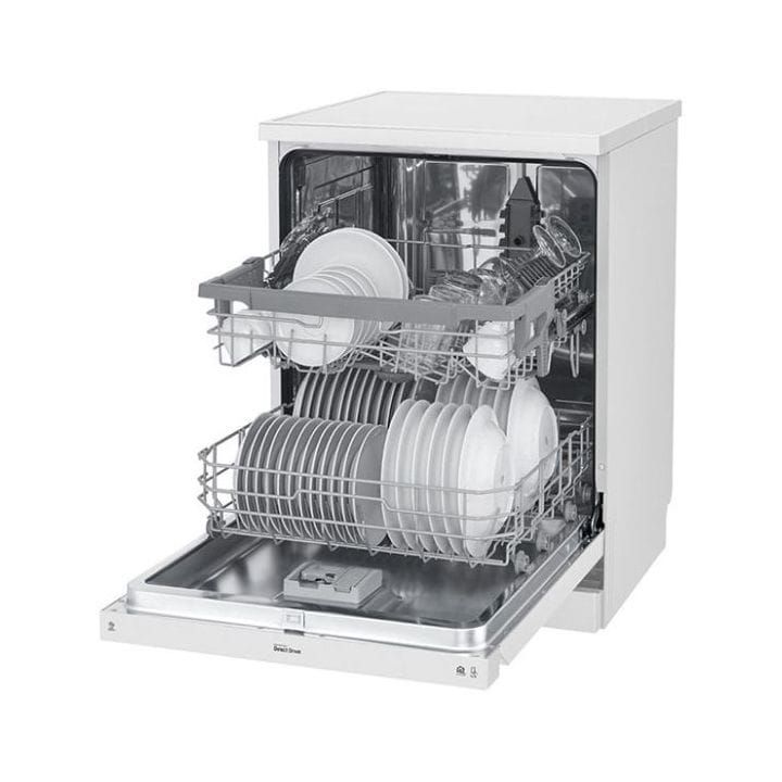LG QuadWash 14 Place Settings, EasyRack Plus, Inverter Direct Drive, ThinQ Dishwasher | DFB512FW