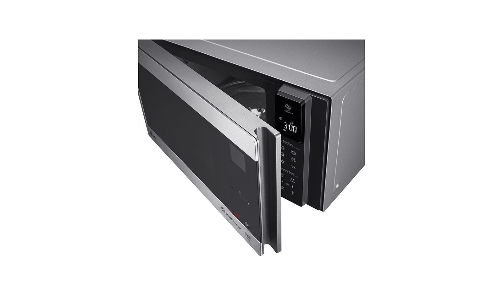LG Solo NeoChef Microwave Oven 42L, Smart Inverter, Even Heating, Even Defrosting, Fast Cooking - Silver - MS4295CIS