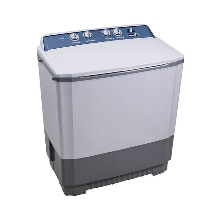 LG Twin Tub Washing Machine 12Kg, Roller Jet Pulsator, Wind Jet Dry, Pre Soak Function, 2 Side Waterfall - Blue White - P1509