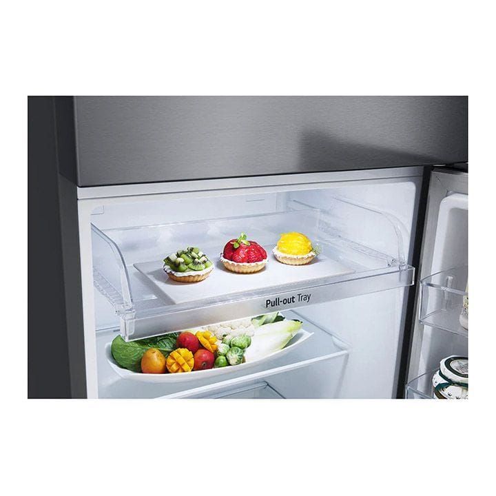 LG New Smart Inverter Top Freezer, Door Cooling Plus, Multi Air Flow, Smart Diagnosis 315L - Dark Graphite Steel - GN-B422PQGB