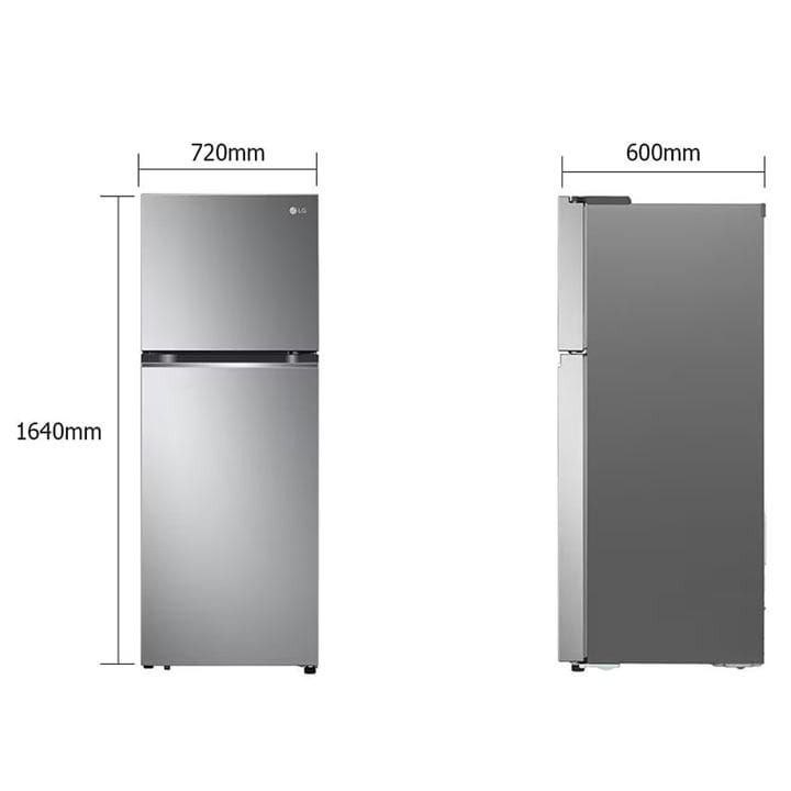 LG New Smart Inverter Top Freezer, Door Cooling Plus, Multi Air Flow, Smart Diagnosis 315L - Dark Graphite Steel - GN-B422PQGB