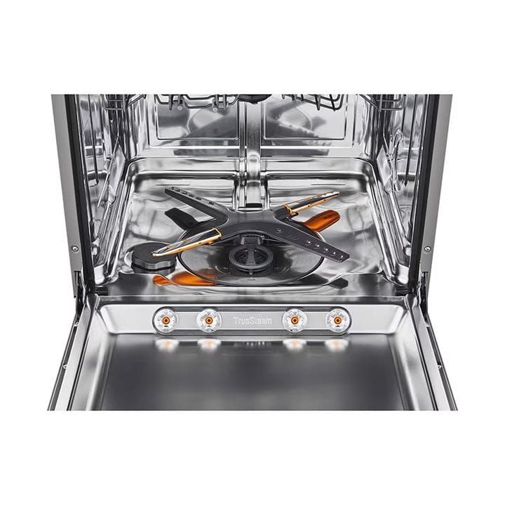 LG QuadWash Built-In Steam Dishwasher 14 Place Settings, EasyRack Plus, Inverter Direct Drive, ThinQ Smart - Dark Grey - DBC425TS