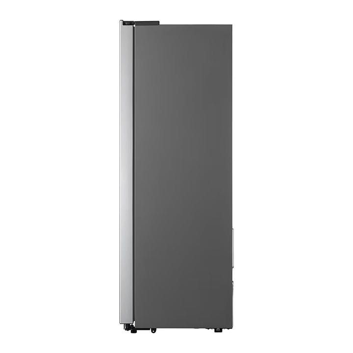 LG Side by Side Refrigerator, Total No Frost, Multi Air Flow, Touch LED Display, Smart Inverter Compressor, Tempered Glass - Silver - GRFB587PQAM