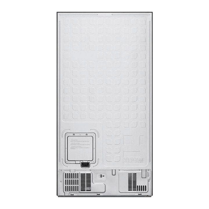 LG Side by Side Refrigerator, Total No Frost, Multi Air Flow, Touch LED Display, Smart Inverter Compressor, Tempered Glass - Silver - GRFB587PQAM