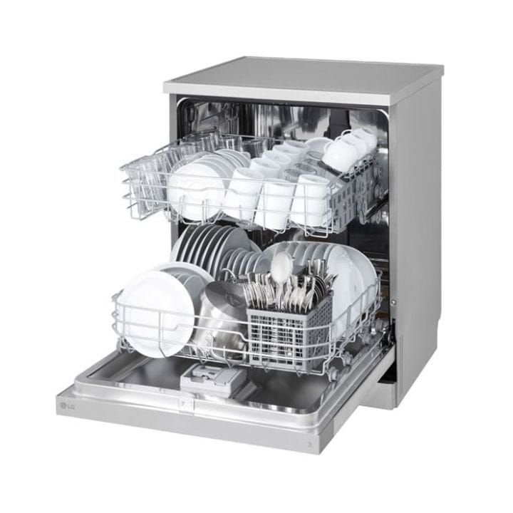 LG QuadWash™ Dishwasher, 14 Place Settings, EasyRack™ Plus, Inverter Direct Drive - Platinum Silver - DFC612FV