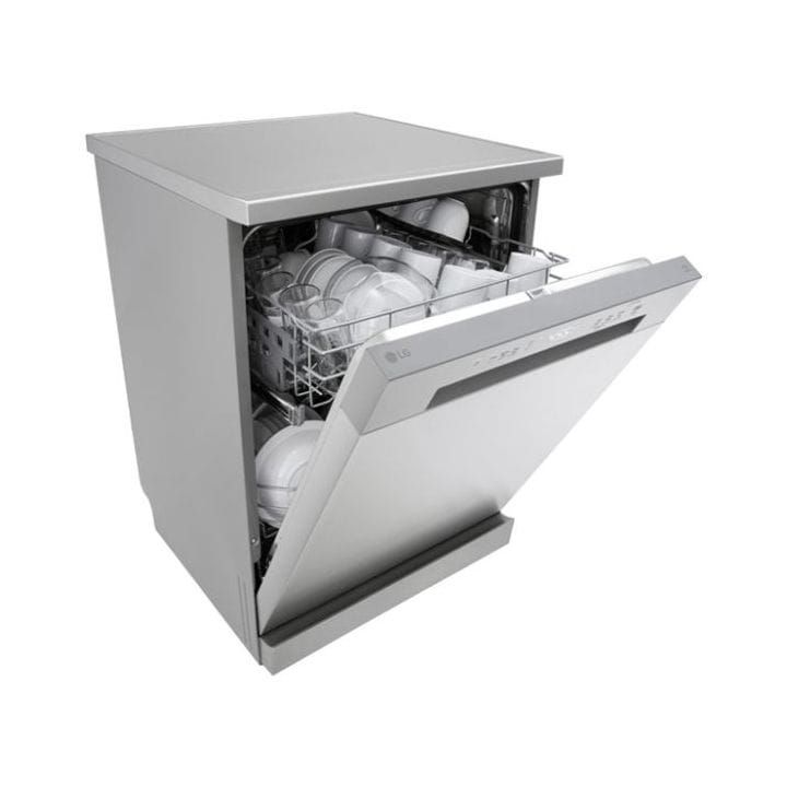 LG QuadWash™ Dishwasher, 14 Place Settings, EasyRack™ Plus, Inverter Direct Drive - Platinum Silver - DFC612FV