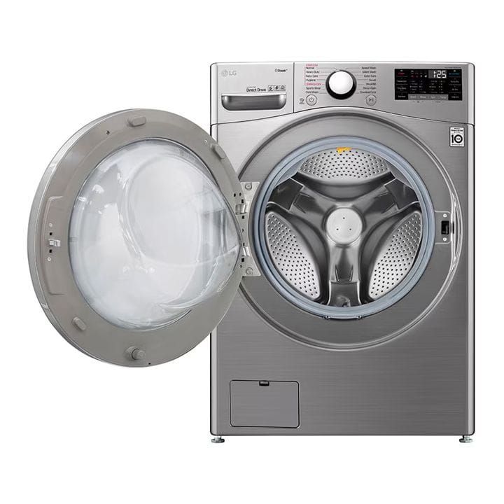 LG 24Kg Front load washing machine, Stainless Steel colour, Steam, 6 Motion DD Motor, ThinQ (Wi-Fi) | F0P3CYVDT