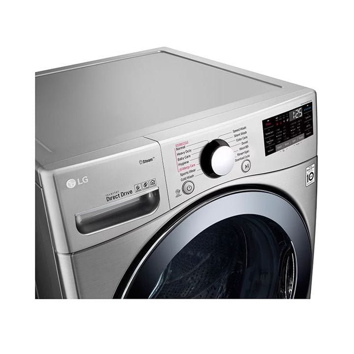 LG 24Kg Front load washing machine, Stainless Steel colour, Steam, 6 Motion DD Motor, ThinQ (Wi-Fi) | F0P3CYVDT