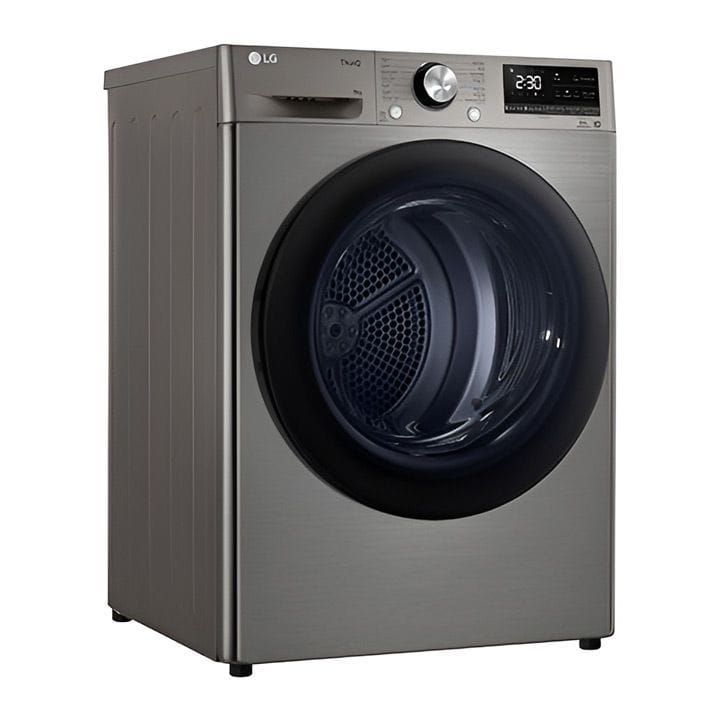 LG Dual Inverter Heat Pump Clothes Dryer 9Kg, Eco Hybrid™, Auto Cleaning Condenser, Shoe Rack, Low Ampere Cycle - Platinum Silver - RH90V5PVTN