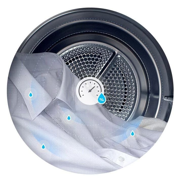 LG Dual Inverter Heat Pump Dryer 18Kg, Sensor Dry, Dual Filter, Smart ThinQ, Eco Hybrid™ - Stainless Silver - RH18U8EVCW | Open Piece - B Grade