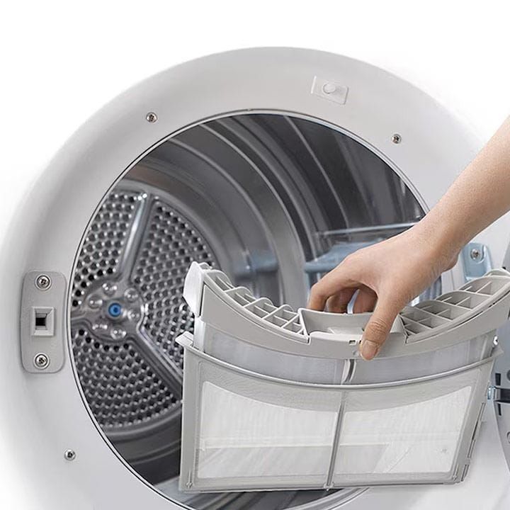 LG Dual Inverter Heat Pump Dryer 18Kg, Sensor Dry, Dual Filter, Smart ThinQ, Eco Hybrid™ - Stainless Silver - RH18U8EVCW | Open Piece - B Grade