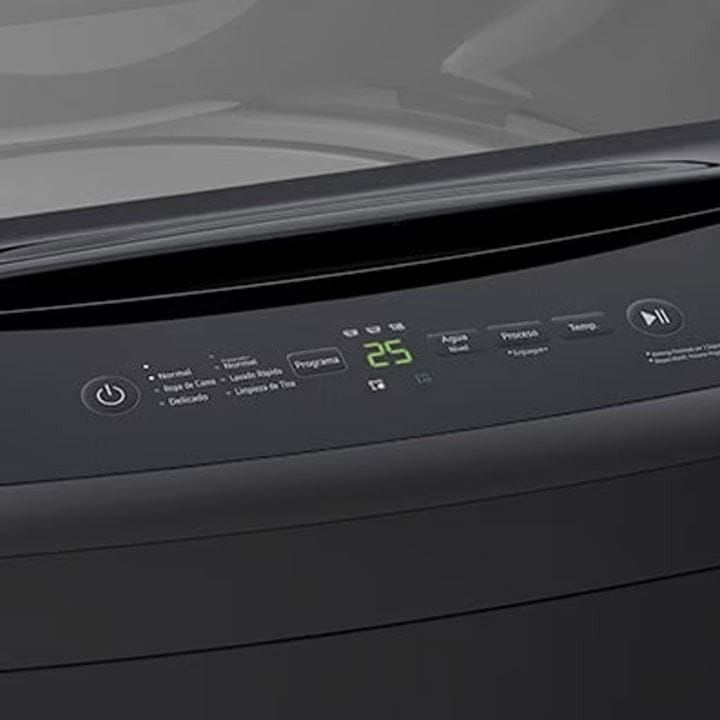 LG Top Load Washing Machine 18Kg, Smart Inverter, TurboDrum, Smart Motion, Soft Closing Door, Wide Lint Filter - Middle Black - T18V1NDHT2