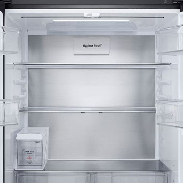 LG French Door Refrigerator 619L – Inverter Linear Compressor, Door Cooling+, Multi Air Flow, Hygiene Fresh+, ThinQ Smart Control | Black Glass - GR-B30FFGPB.ABMRGCC