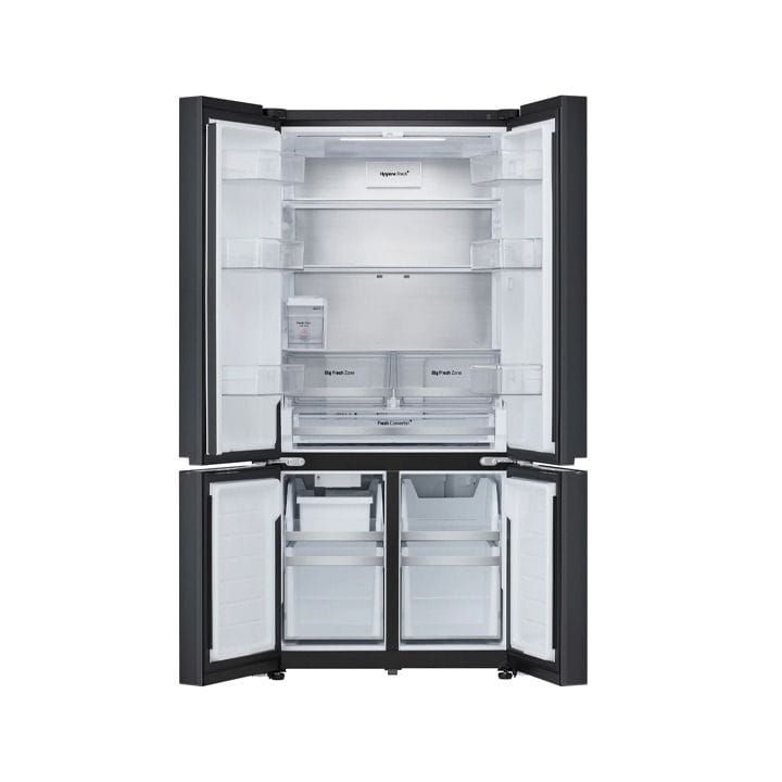 LG French Door Refrigerator 619L – Inverter Linear Compressor, Door Cooling+, Multi Air Flow, Hygiene Fresh+, ThinQ Smart Control | Black Glass - GR-B30FFGPB.ABMRGCC