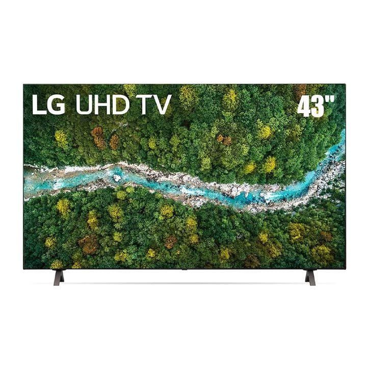 LG 43UP7750PVB UHD 43 Inch UP77 Series Cinema Screen Design 4K Active HDR webOS Smart with ThinQ AI