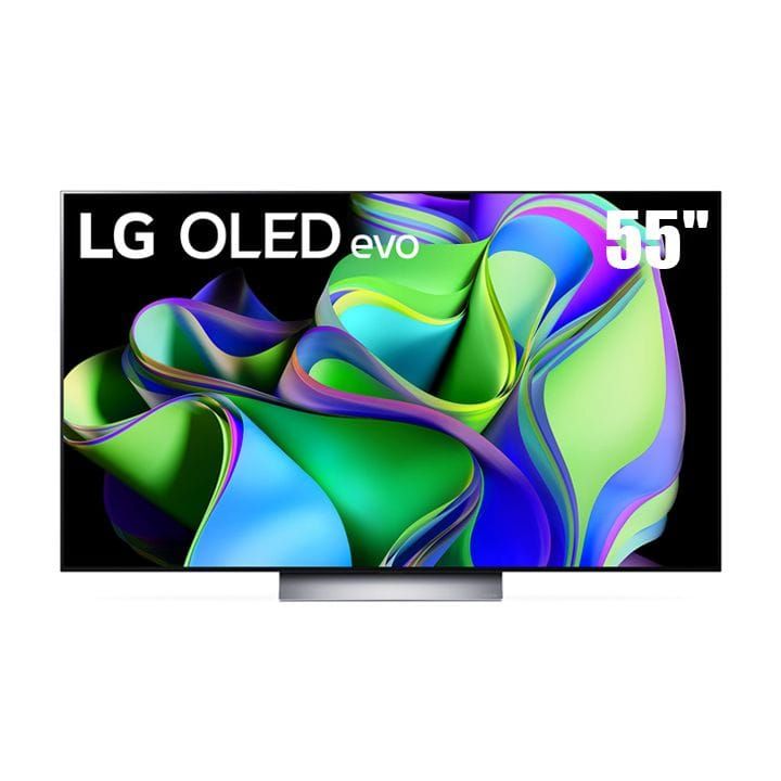 LG OLED evo C3 4K Smart TV 55 Inch, Magic Remote, High Dynamic Range, ThinQ AI, webOS 23, Dolby Vision - Black - OLED55C36LA
