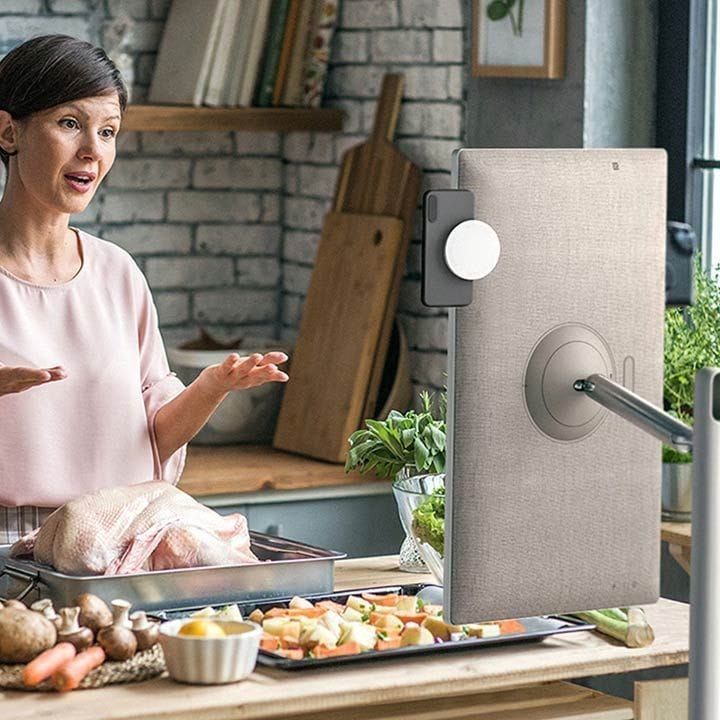 LG StanbyME 27 Inch Rollable Smart Touch Screen With 3H Battery Life, LCD Display - Calming Beige - 27ART10AKPL