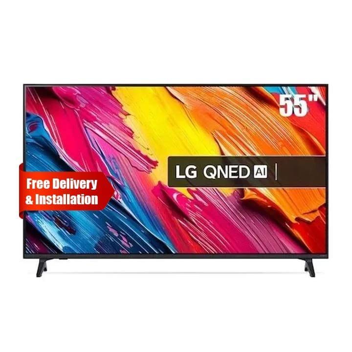 LG 55 Inch QNED AI 4K Smart TV, α7 AI Processor 4K Gen8, AI Magic Remote, HDR10, webOS 25 - Black - 55QNED70A6A
