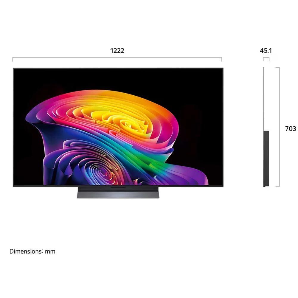 LG 55-Inch OLED evo AI 4K C6 Smart TV, α11 AI Processor 4K Gen3, Dolby Vision & Atmos, 165Hz VRR, webOS 26 | OLED55C66LA.AMRG