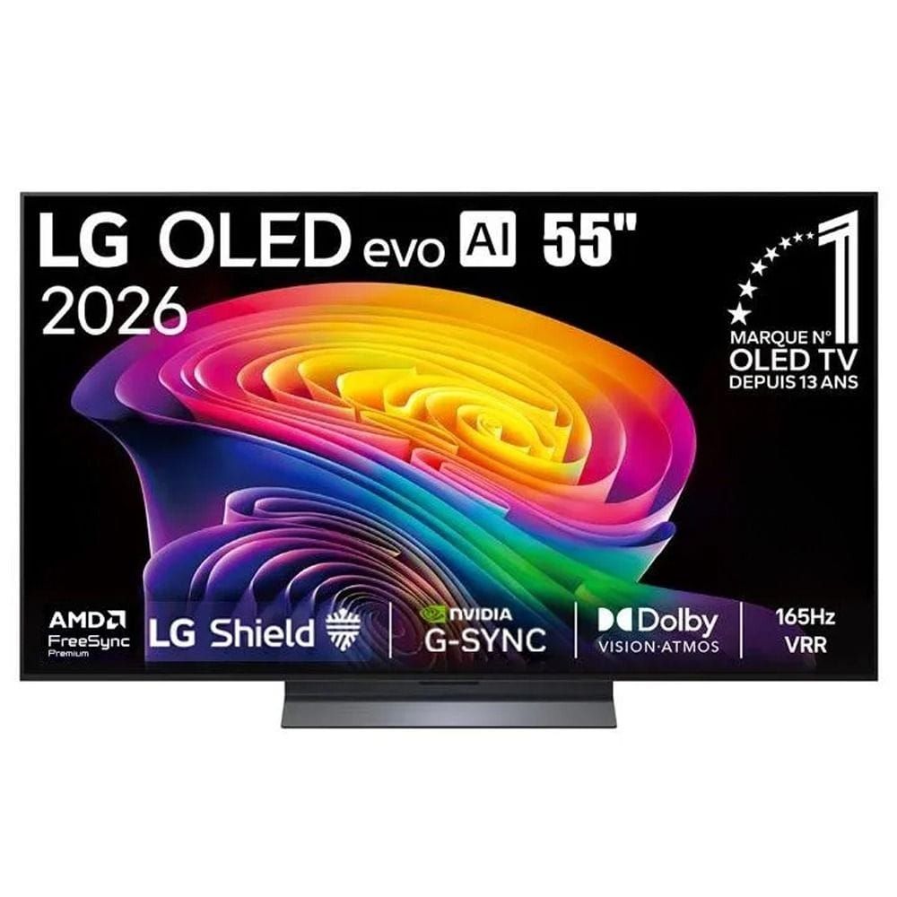 LG 55-Inch OLED evo AI 4K C6 Smart TV, α11 AI Processor 4K Gen3, Dolby Vision & Atmos, 165Hz VRR, webOS 26 | OLED55C66LA.AMRG