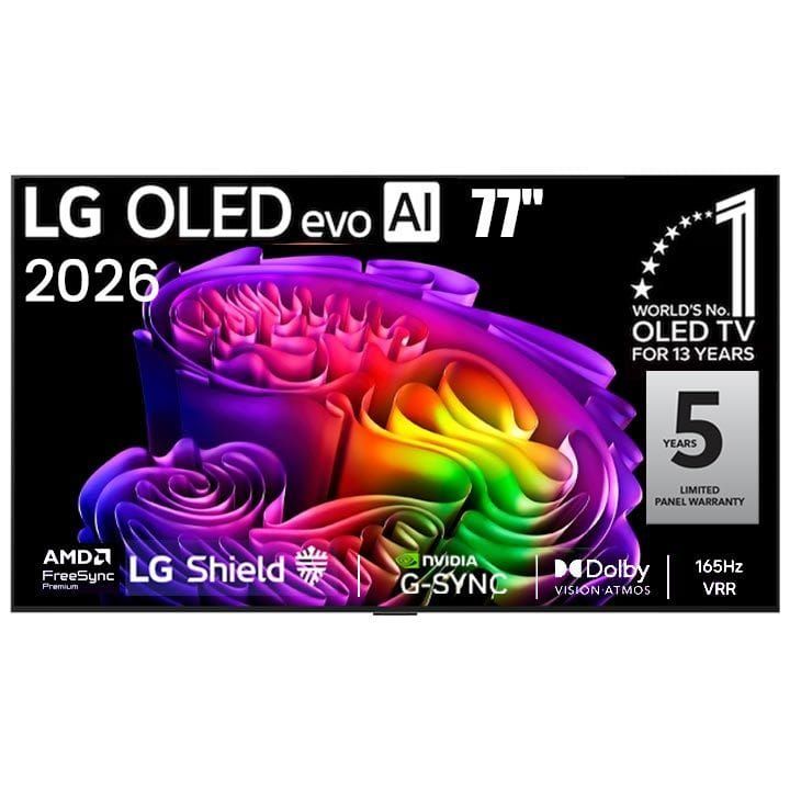 LG 77-Inch OLED evo AI 4K G6 Smart TV, α11 AI Processor 4K Gen3, Dolby Vision & Atmos, 165Hz VRR, webOS 26 | OLED77G6
