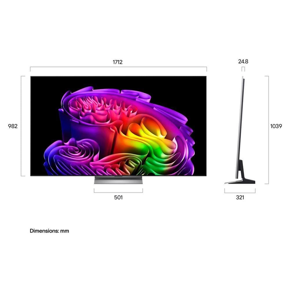 LG 77-Inch OLED evo AI 4K G6 Smart TV, α11 AI Processor 4K Gen3, Dolby Vision & Atmos, 165Hz VRR, webOS 26 | OLED77G6