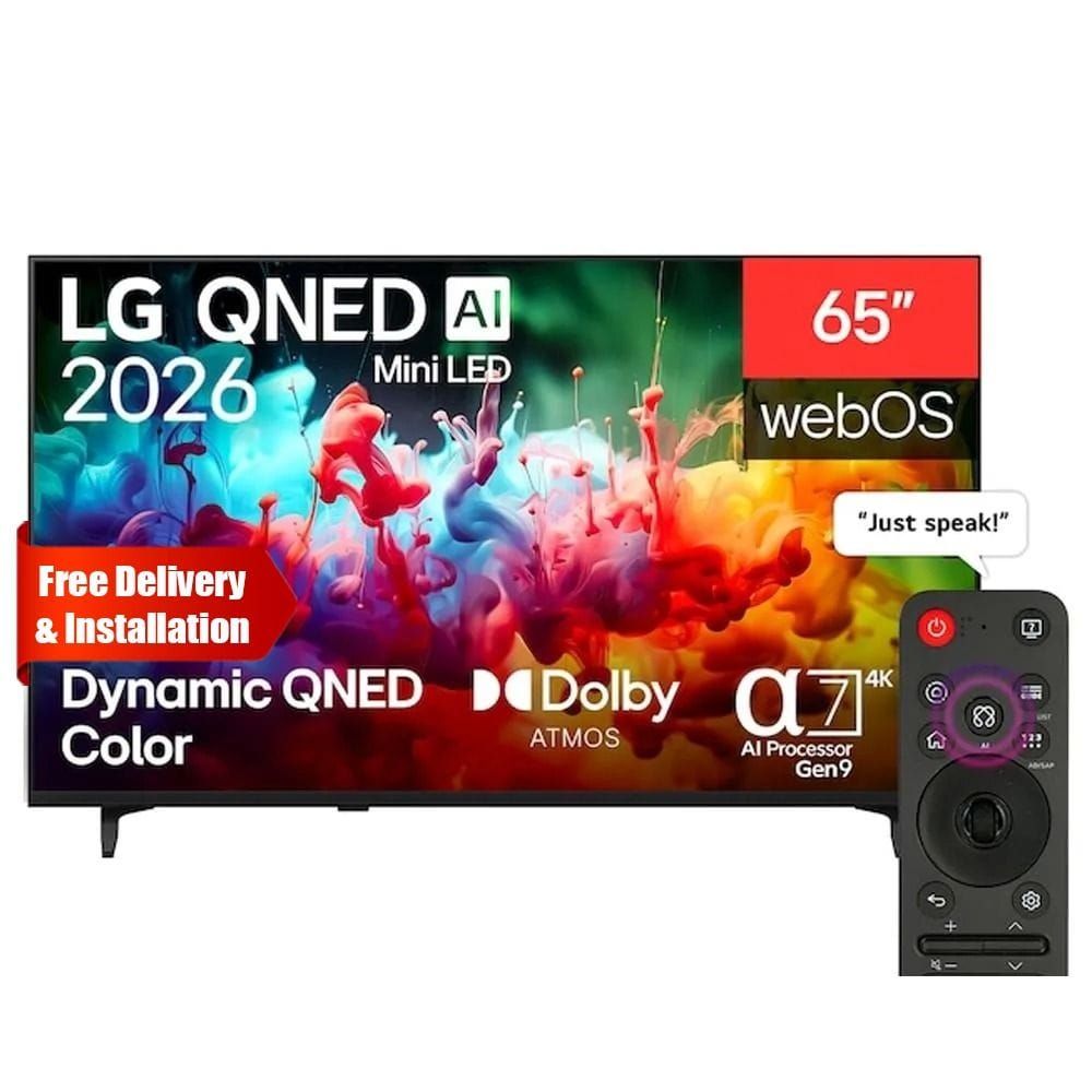 LG 65 Inch AI QNED Mini LED 4K Smart TV - Dynamic QNED Color, Alpha 7 AI Processor Gen9, 60Hz VRR, WebOS | 65QNED72B6T.AMRG
