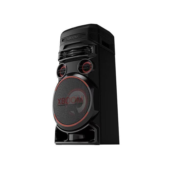LG XBOOM Party Tower Speaker With Dual Bass Blast, Powerful Sound, Karaoke Function, Party Lighting - Black - RNC7