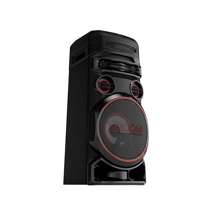 LG XBOOM Party Tower Speaker With Dual Bass Blast, Powerful Sound, Karaoke Function, Party Lighting - Black - RNC7