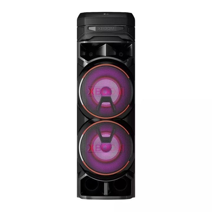 LG XBOOM Party Tower Speaker With Dual Bass Blast, Multi Color Lighting, Karaoke Feature, Powerful Sound - Black - RNC9