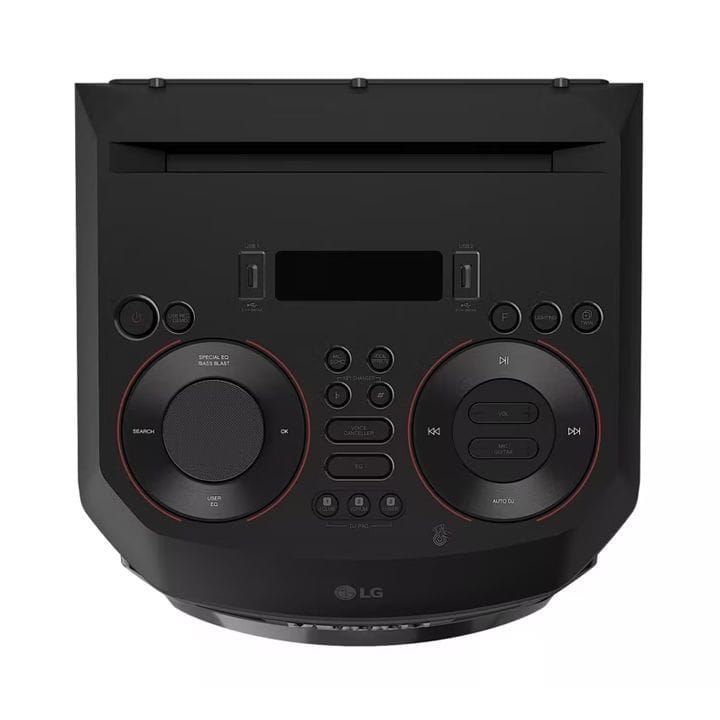 LG XBOOM Party Tower Speaker With Dual Bass Blast, Multi Color Lighting, Karaoke Feature, Powerful Sound - Black - RNC9