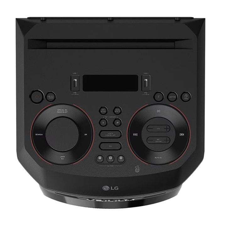 LG XBOOM Party Tower Speaker With Bass Blast, Powerful Sound, Karaoke Function, Deep Bass - Black - RNC5